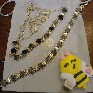Platinum dusy tara with match tammy necklace